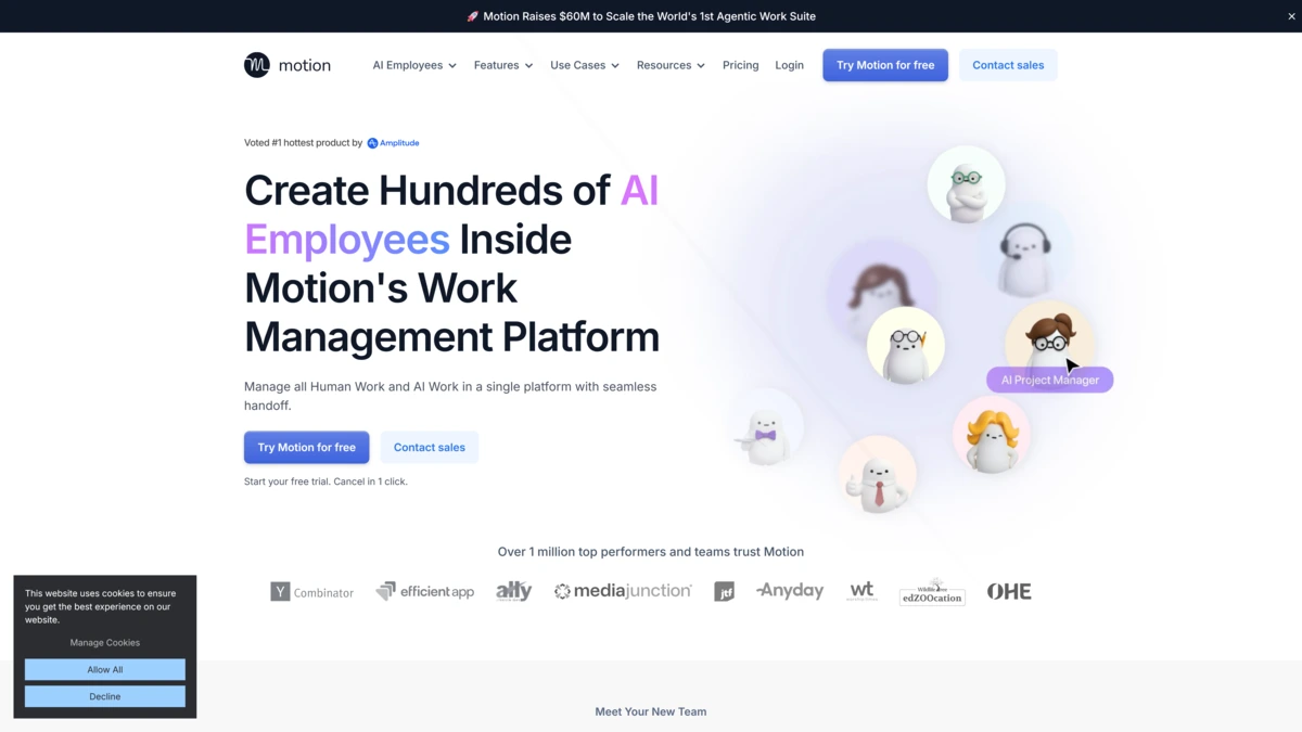 Motion autoschedules tasks around deadlines and priorities
